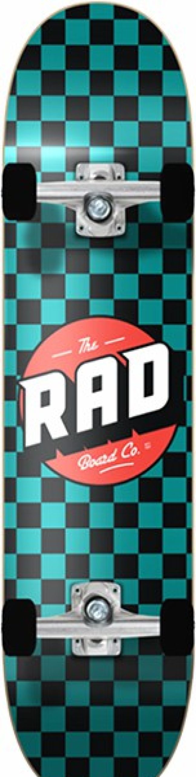 Skateboards Rad | Rad Checker 2 Complete-7.2 Blk/Teal