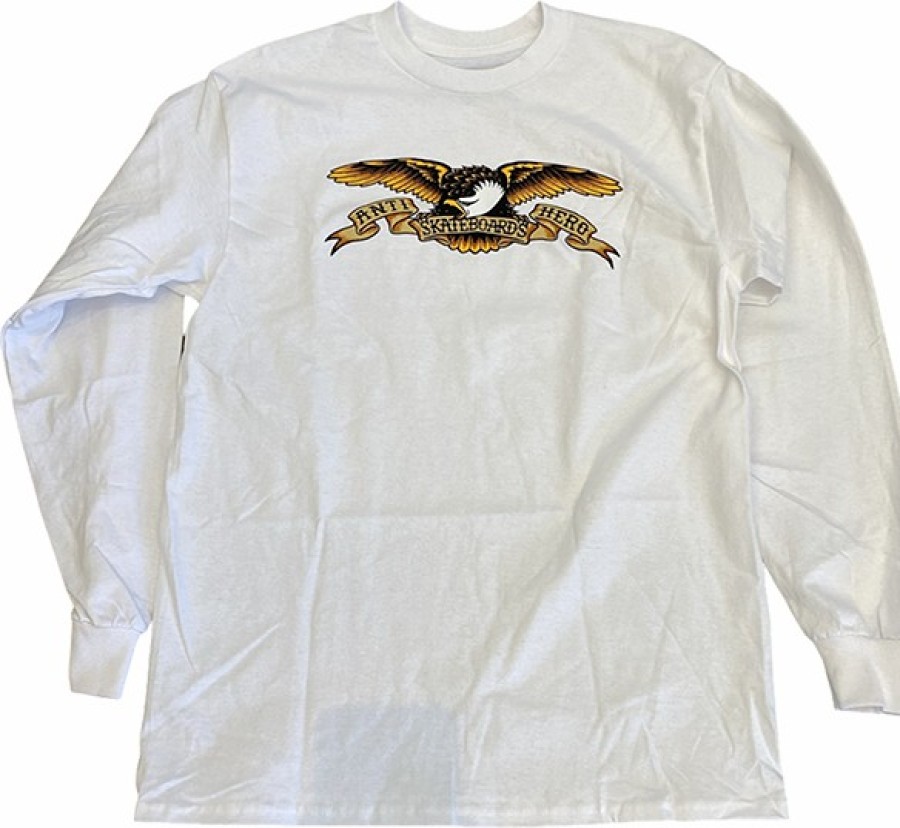 Clothing & Accessories ANTI HERO | Ah Eagle Ls S-Wht