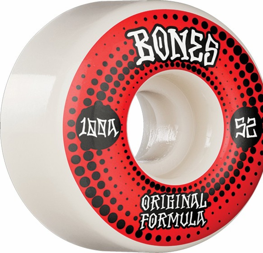 Components Bones Wheels | Bones 100'S Og V4 Originals 52Mm 100A White X4