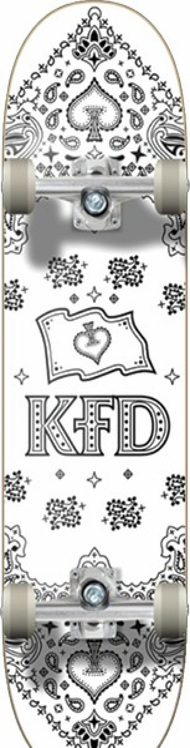 Skateboards KFD | Kfd Bandana Complete-8.0 White