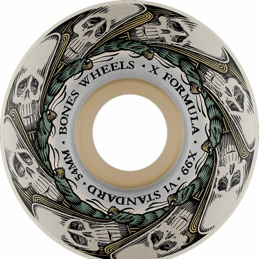 Components Bones Wheels | Bones Xf X99 V1 Std 54Mm 99A Butterfly Effect Nat X4