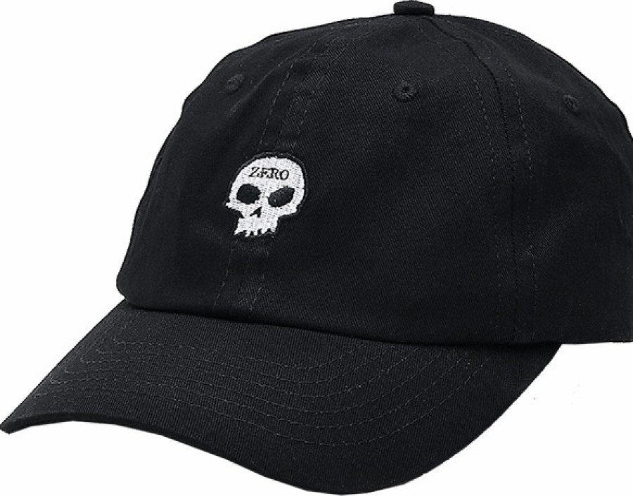 Clothing & Accessories Zero | Zero Single Skull Dad Hat Adj-Blk/Wht