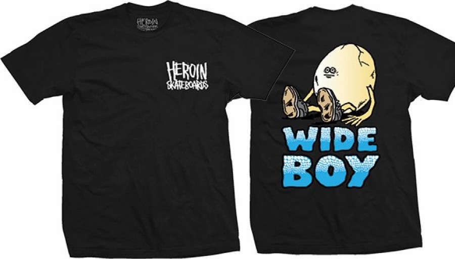 Clothing & Accessories HEROIN | Heroin Wide Boy Ss S-Blk