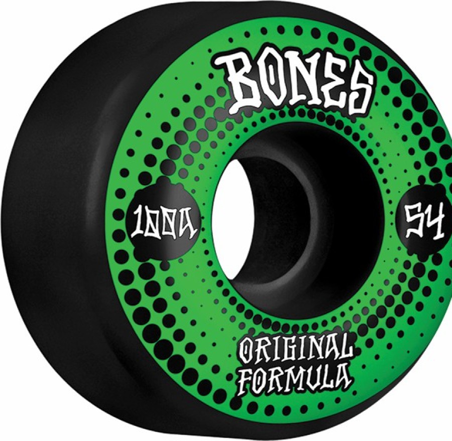 Components Bones Wheels | Bones 100'S Og V4 Originals 54Mm 100A Black X4