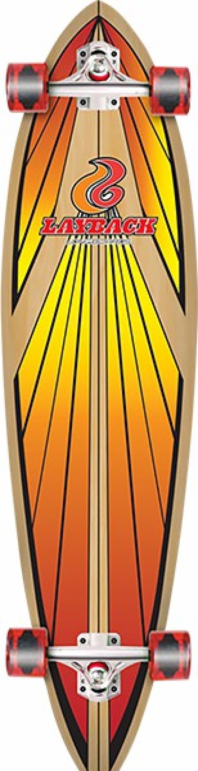 Skateboards LAYBACK LONGBOARDS | Layback Soulride Complete-9.75×40 Red – Rd4