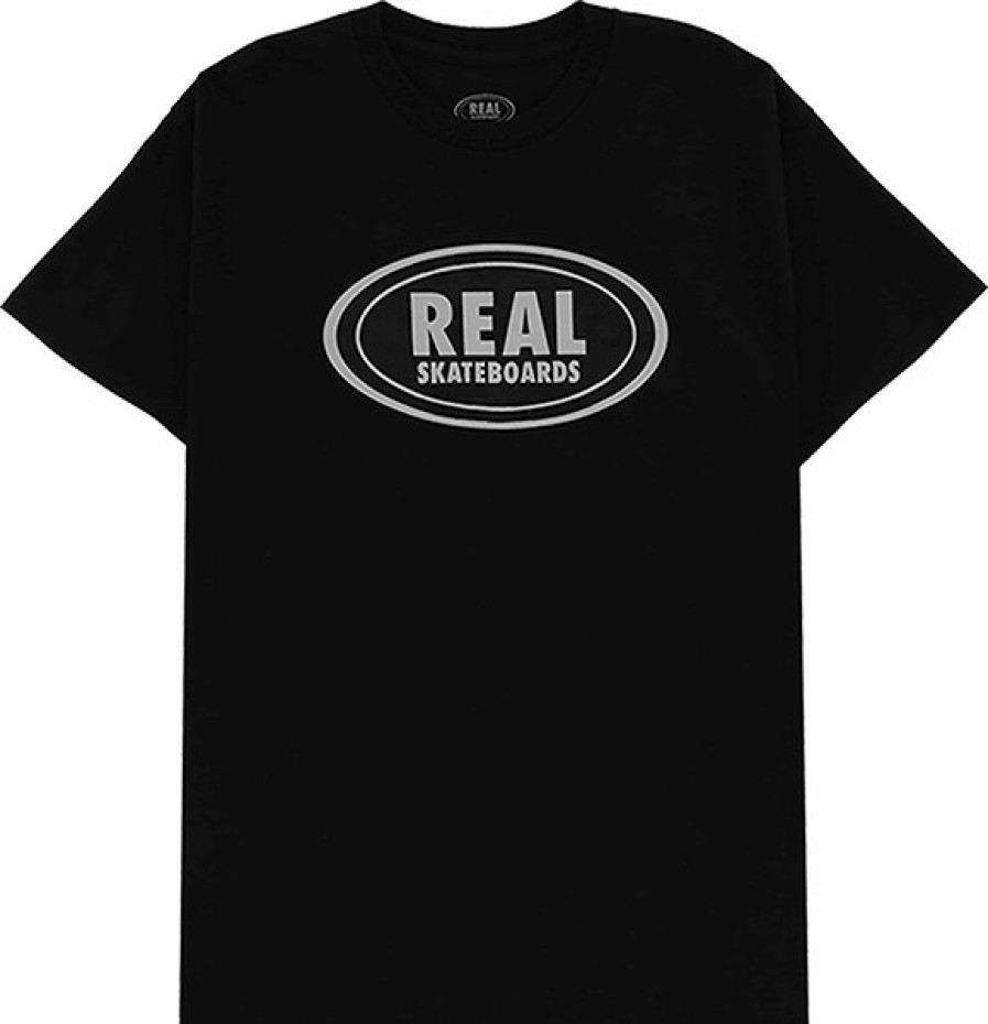 Clothing & Accessories Real | Real Oval Ss S-Blk/Gr/Blk