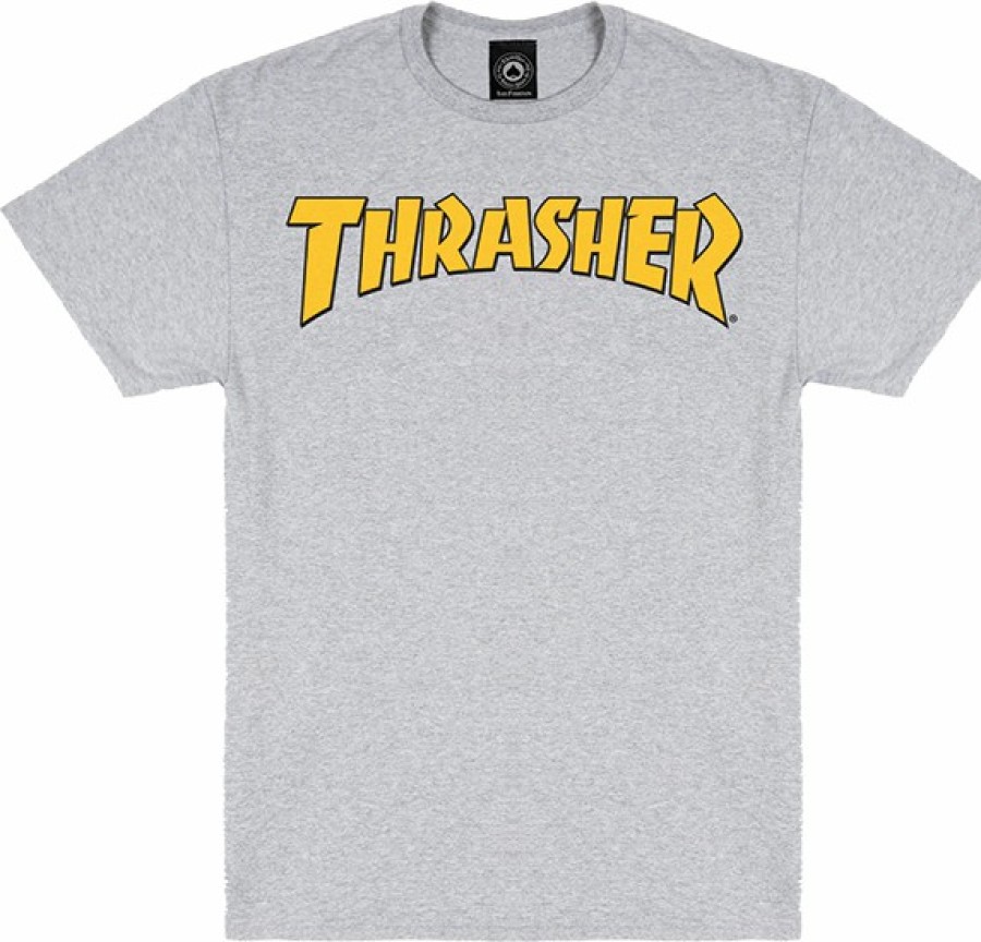 Clothing & Accessories Thrasher | Thrasher Cover Logo Ss S-Ash Grey