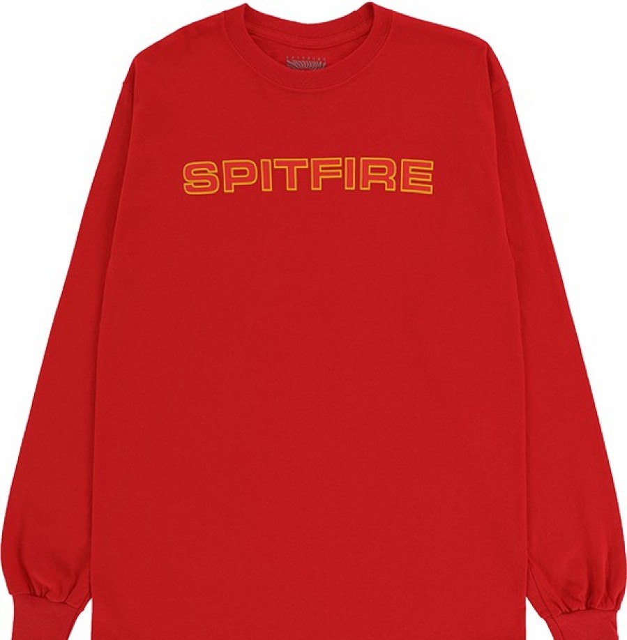 Clothing & Accessories Spitfire | Sf Classic 87 Ls S-Red/Gold/Red