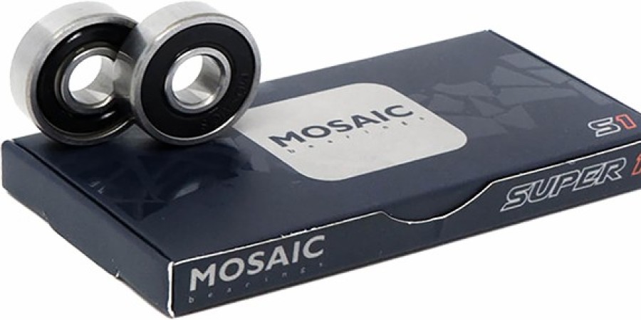 Components MSC | Mosaic Super 1 Abec-7 Bearings Silver/Black