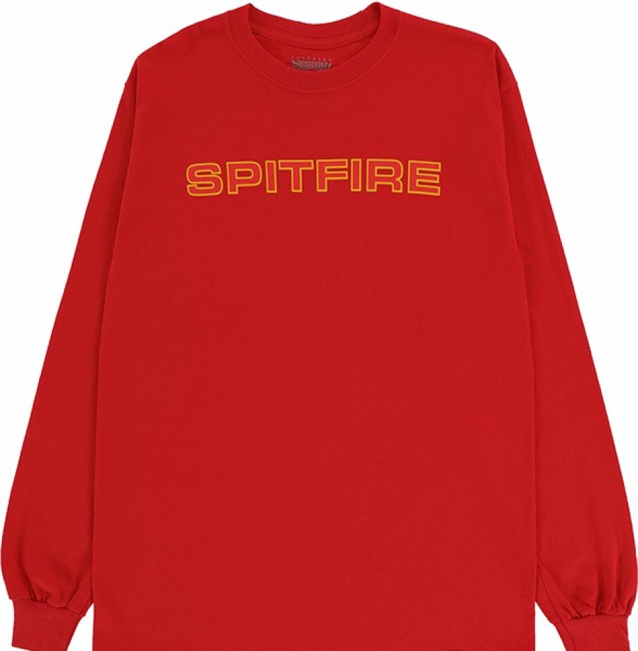 Clothing & Accessories Spitfire | Sf Classic 87 Ls L-Red/Gold/Red