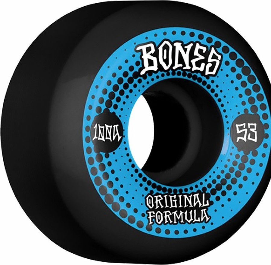 Components Bones Wheels | Bones 100'S Og V5 Originals 53Mm 100A Black X4