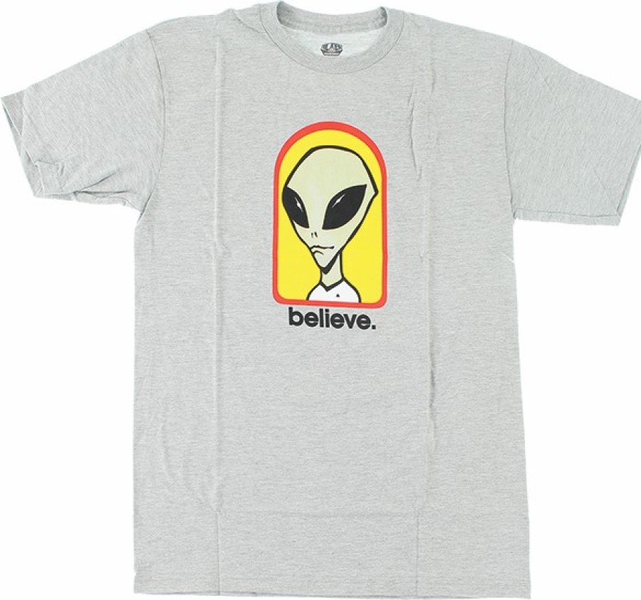 Clothing & Accessories ALIEN WORKSHOP | Aw Believe Ss S-Heather Grey/Yel/Red