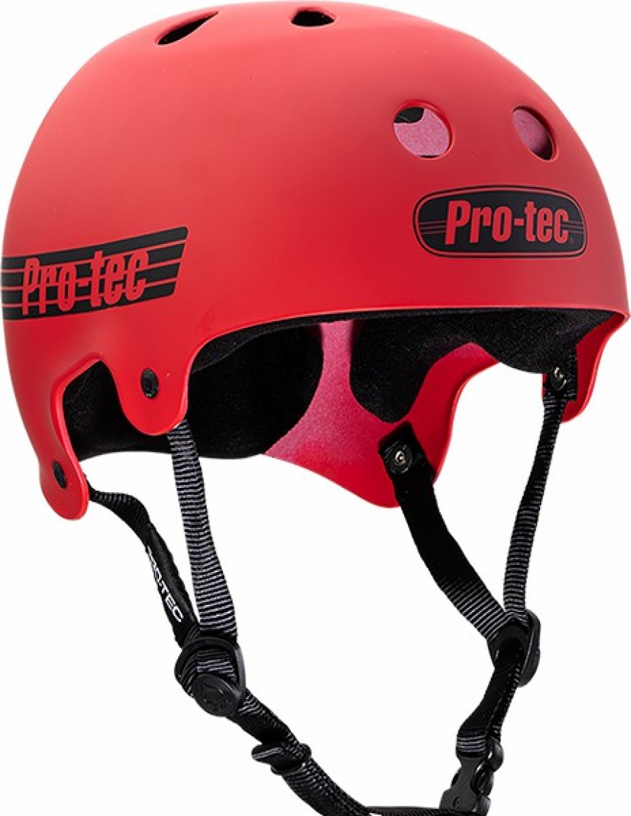 Clothing & Accessories Pro Tec | Protec Cl.Old School Matte Red-Xl Helmet