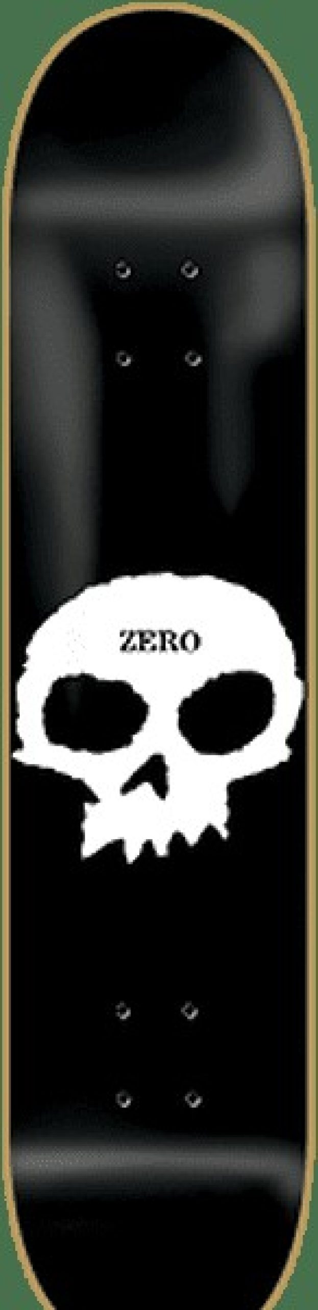 Skateboards Zero | Zero Single Skull Deck-7.75 Blk/Wht