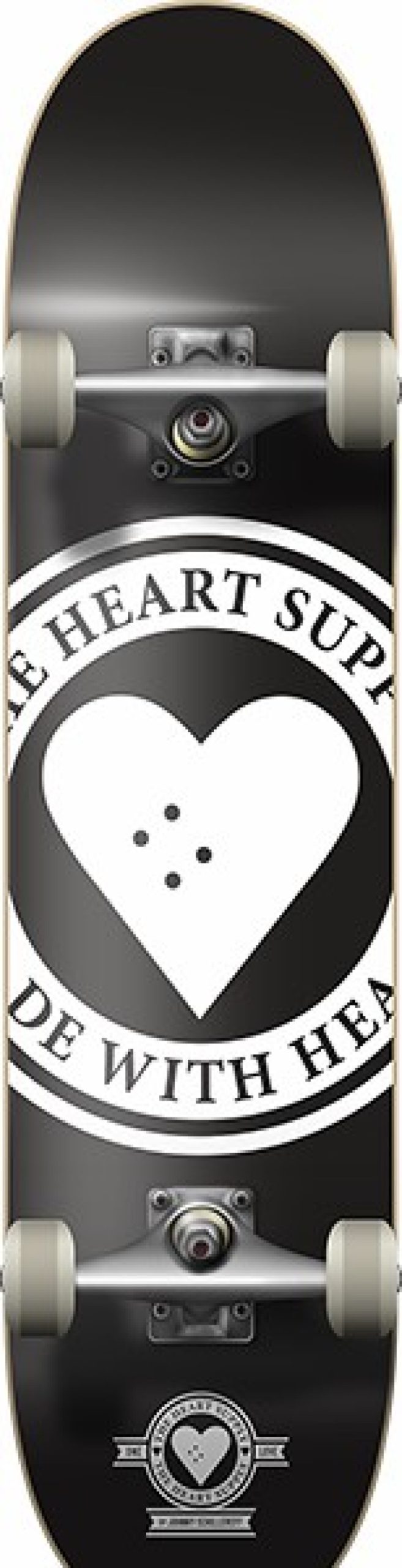 Skateboards HEA | Heart Supply Badge Logo Complete-8.0 Black