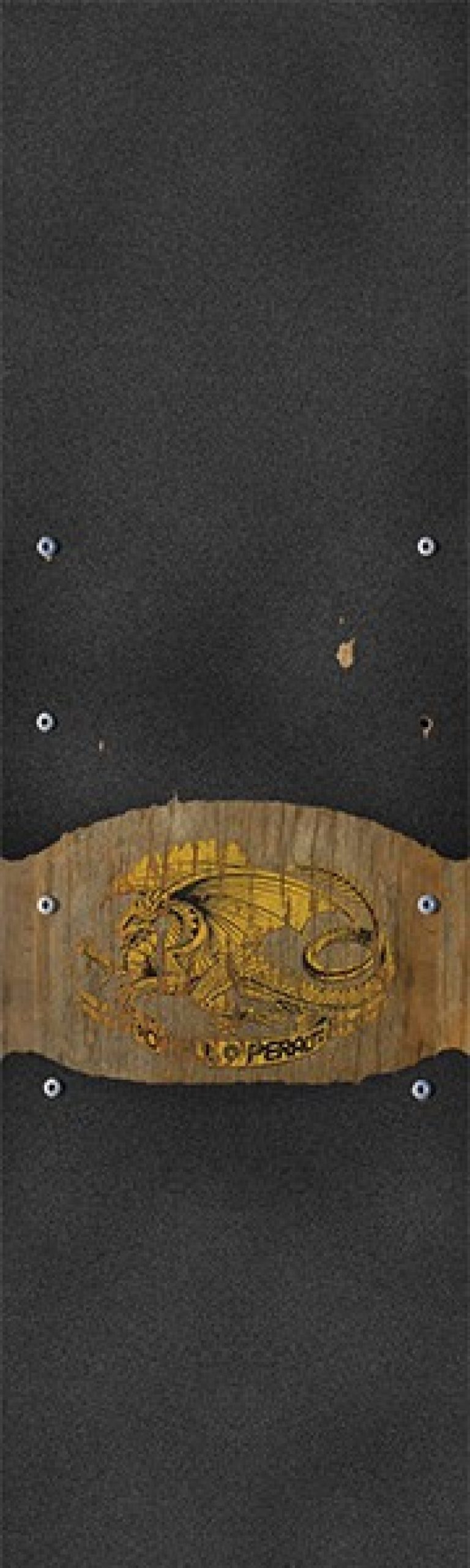 Components Powell Peralta | Pwl/P Grip Sheet 9×33 Oval Dragon 3 Bk/Gold/Gld