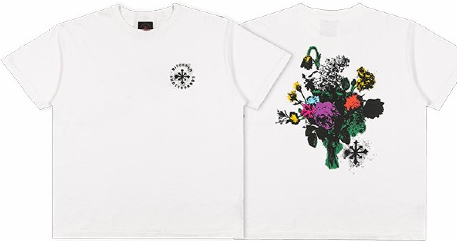 Clothing & Accessories DIO | Disorder Floral Stencil Ss S-Vintage White