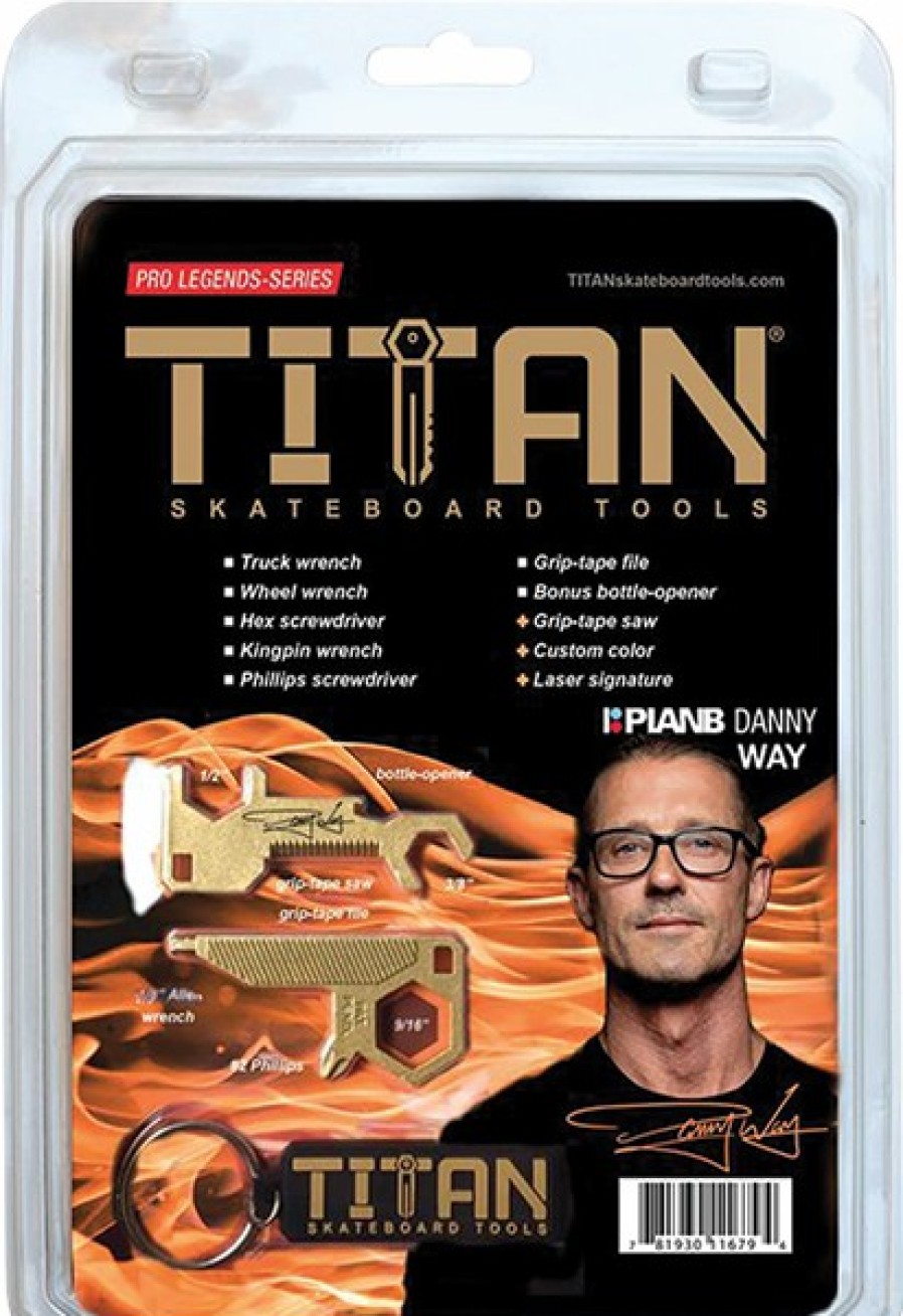 Clothing & Accessories TIT | Titan Skate Tool Danny Way Gold