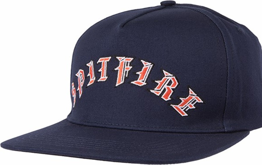 Clothing & Accessories Spitfire | Sf Old E Arch Hat Adj-Navy/Red