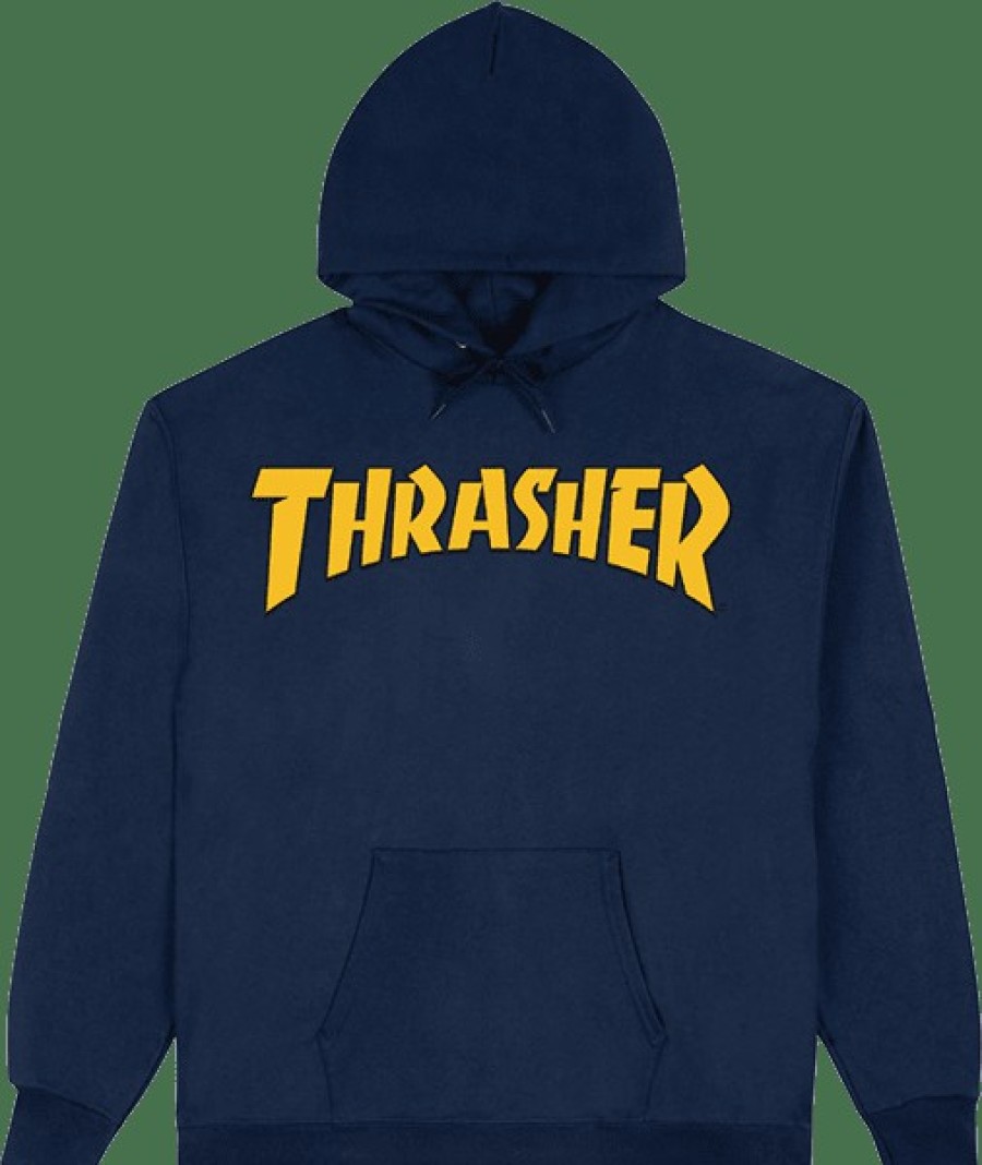 Clothing & Accessories Thrasher | Thrasher Cover Logo Hd/Swt S-Navy