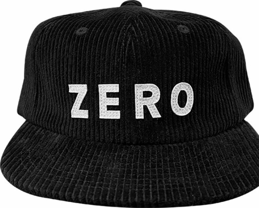 Clothing & Accessories Zero | Zero Army Corduroy Applique Hat Adj-Black/Wht