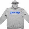 Clothing & Accessories Thrasher | Thrasher Outlined Hd/Swt S-Lt.Steel/Blue