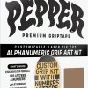 Components PEP | Pepper Custom Grip Kit Die-Cut Pieces Alphanumeric