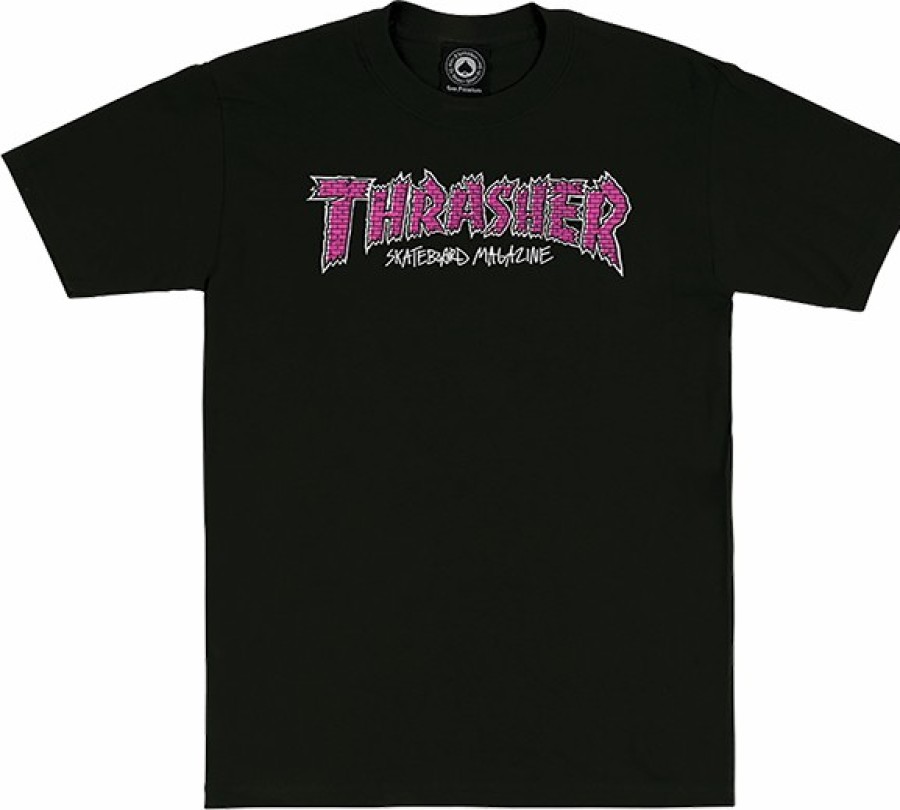 Clothing & Accessories Thrasher | Thrasher Brick Ss S-Black