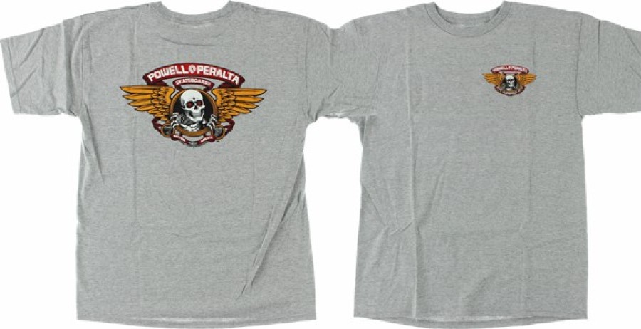 Clothing & Accessories Powell Peralta | Pwl/P Winged Ripper Ss Heather Grey