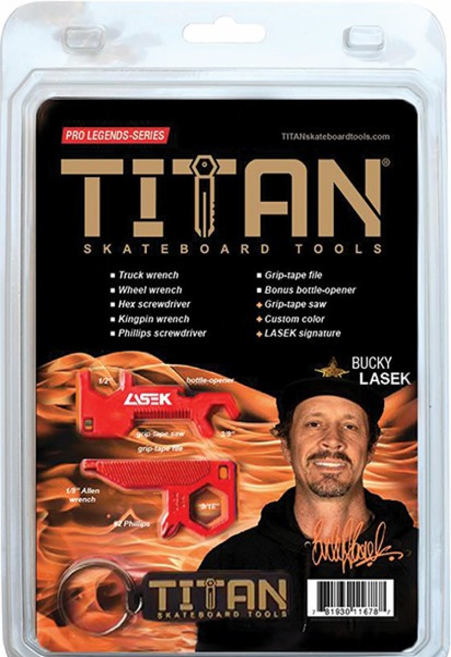 Clothing & Accessories TIT | Titan Skate Tool Bucky Lasek Red