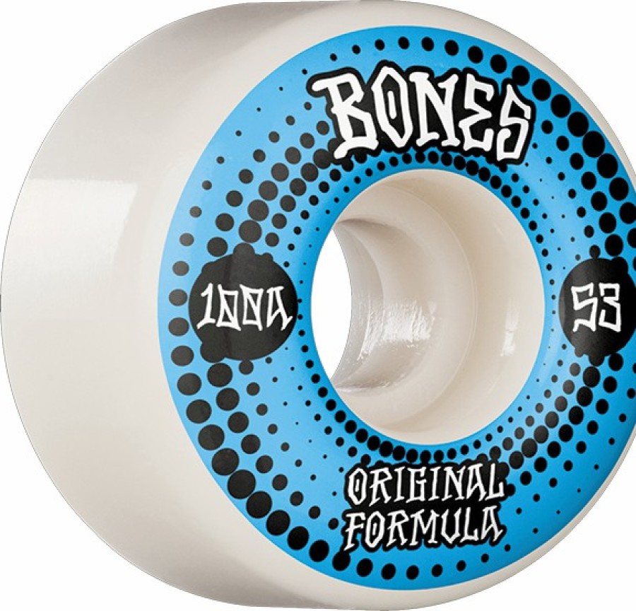 Components Bones Wheels | Bones 100'S Og V4 Originals 53Mm 100A White X4