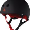 Clothing & Accessories triple eight | T8 Helmet Blk Rubber/Red – L