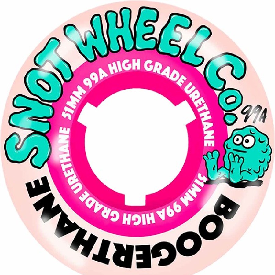 Components SNT | Snot Boogerthane Team 51Mm 99A Nat/Pink X4