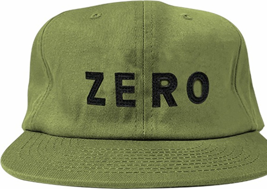 Clothing & Accessories Zero | Zero Army Applique Hat Adj-Olive/Blk