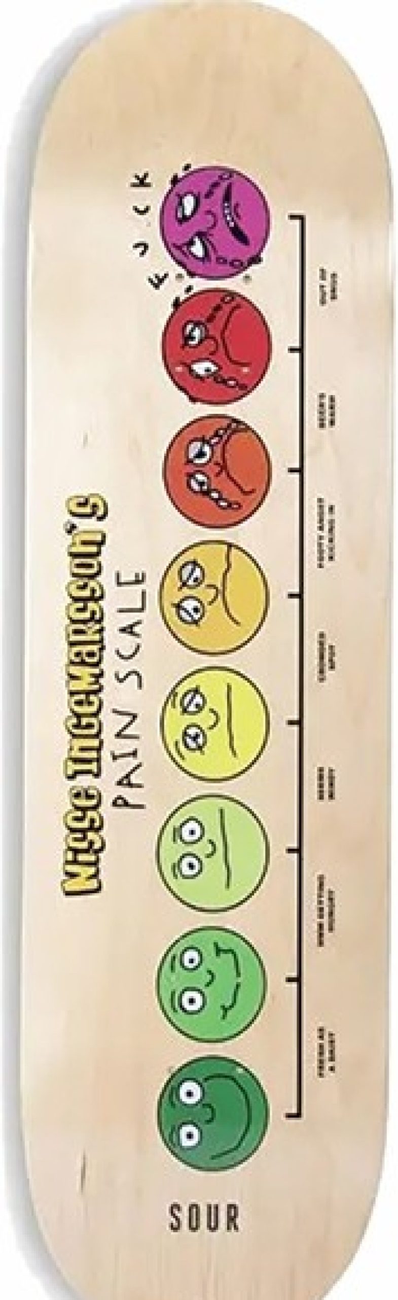 Skateboards SOU | Sour Ingemarsson Pain Scale Deck-8.12