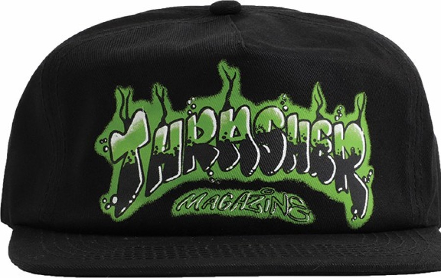 Clothing & Accessories Thrasher | Thrasher Airbrush Hat Adj-Black