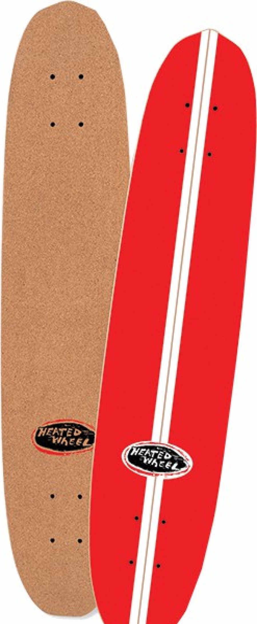 Skateboards The Heated Wheel | Thw Polarizer Baja Cork Top Dk-6X27.5 Red