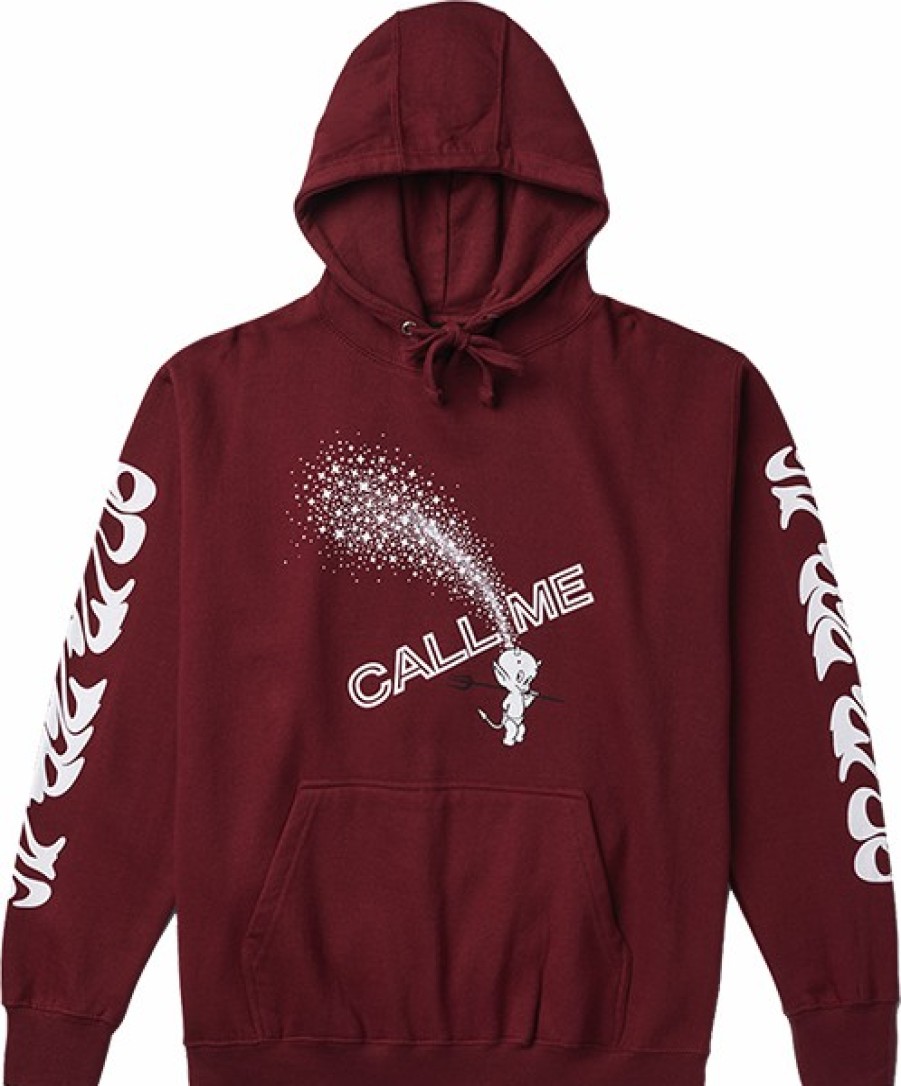 Clothing & Accessories CALL ME 917 | Call Me 917 Devil Calls Hd/Swt S-Maroon