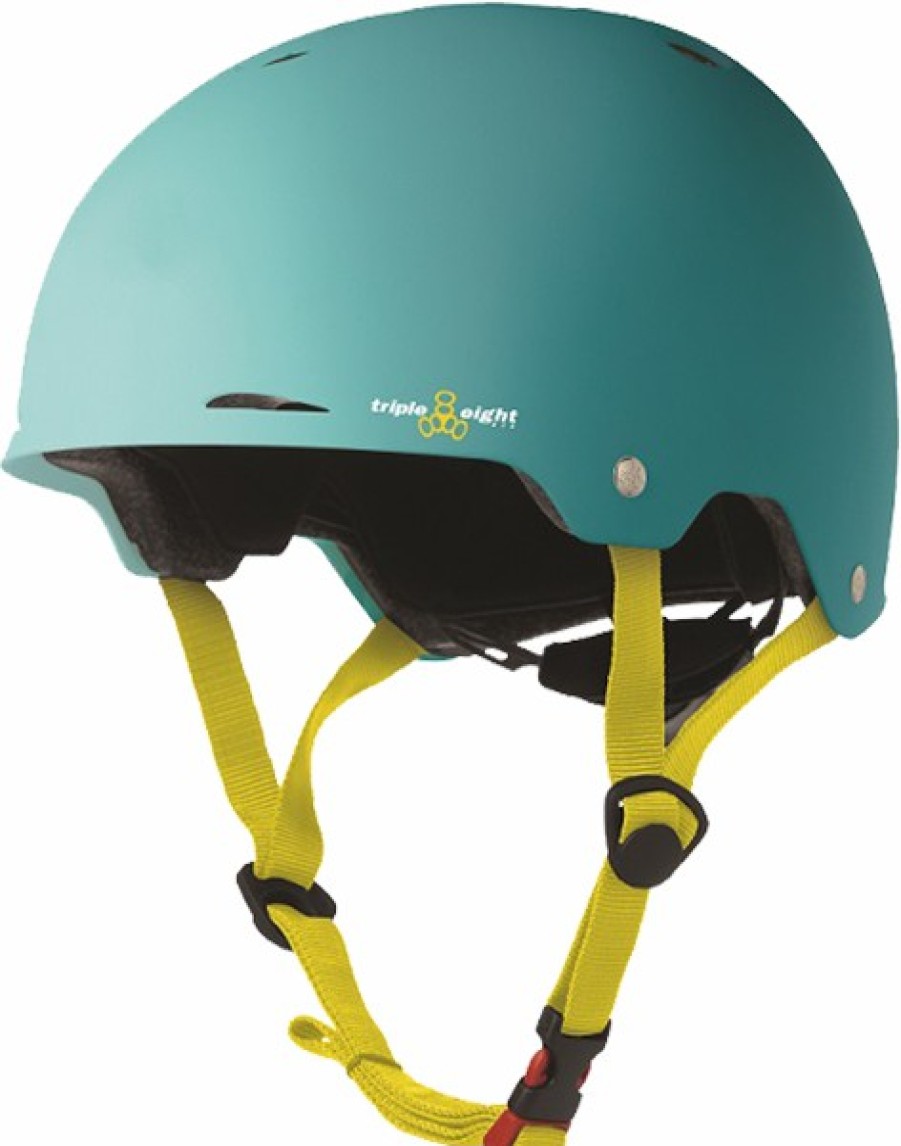 Clothing & Accessories triple eight | T8 Gotham Helmet Baja Teal Rubber Cpsc/Astm – S/M