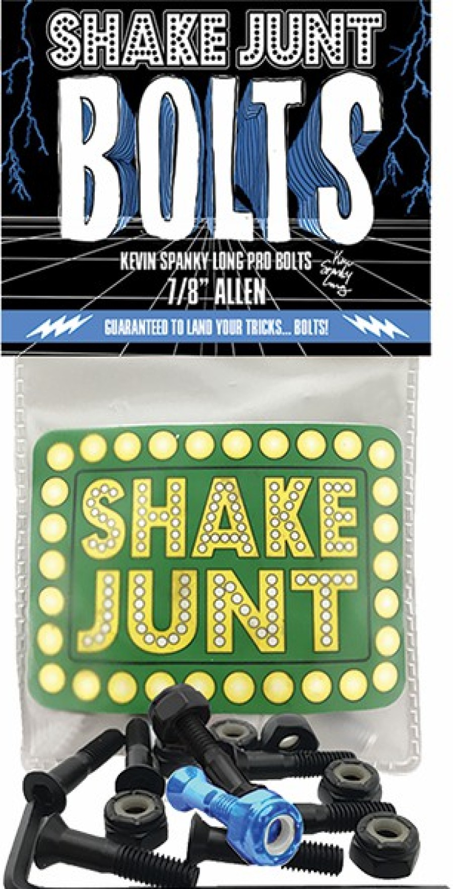 Components SHAKE JUNT | Sj Spanky Long 7/8″ Allen Blk/Blu 1Set