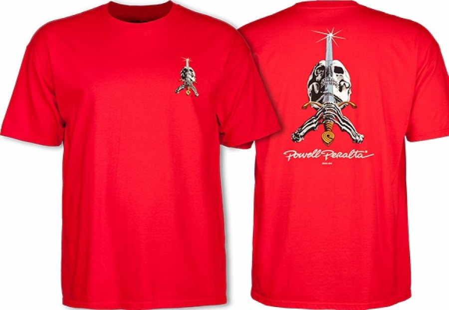 Clothing & Accessories Powell Peralta | Pwl/P Skull & Sword Ss S-Red