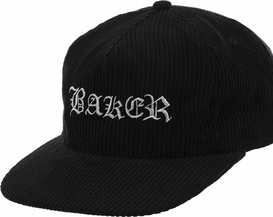 Clothing & Accessories BAKER | Baker Olde Cord Hat Adj-Blk/Gry