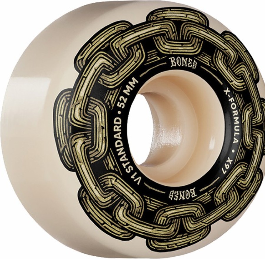 Components Bones Wheels | Bones Xf X97 V1 Std 52Mm 97A Gold Chain Nat X4