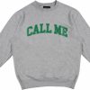 Clothing & Accessories CALL ME 917 | Call Me 917 Call Me Logo Crew/Swt Xl-Heather Grey