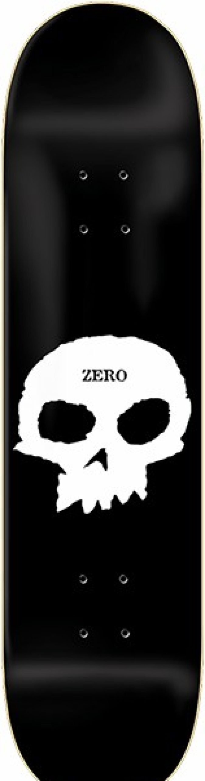 Skateboards Zero | Zero Single Skull Deck-8.75 Blk/Wht