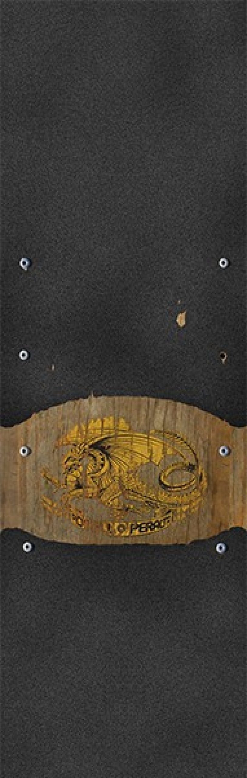 Components Powell Peralta | Pwl/P Grip Sheet 10.5×33 Oval Dragon 3 Bk/Gold/Gld