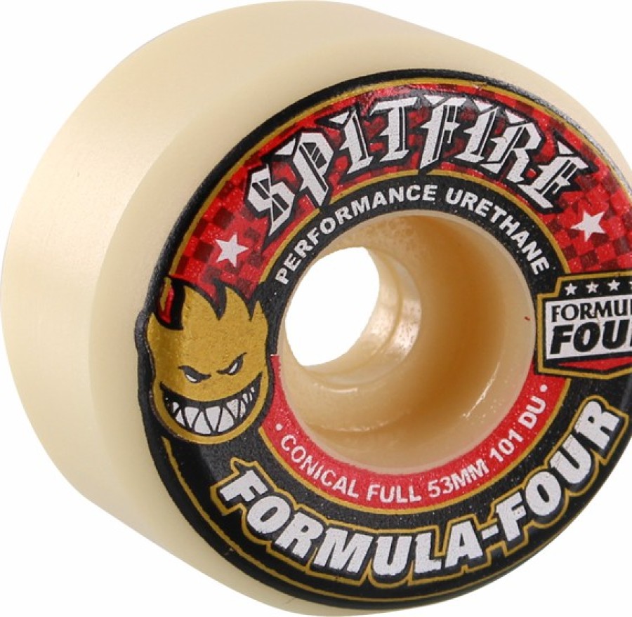 Components Spitfire | Sf F4 101A Conical Full 53Mm Wht W/Red X4