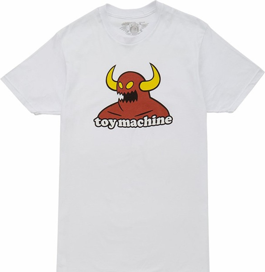 Clothing & Accessories TOY MACHINE | Tm Monster Ss S-White