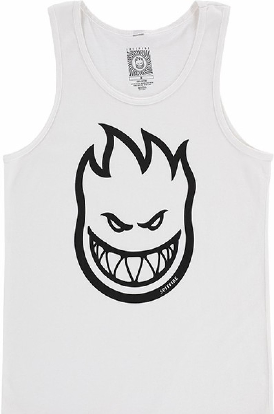 Clothing & Accessories Spitfire | Sf Bighead Tank Top L-Wht/Blk