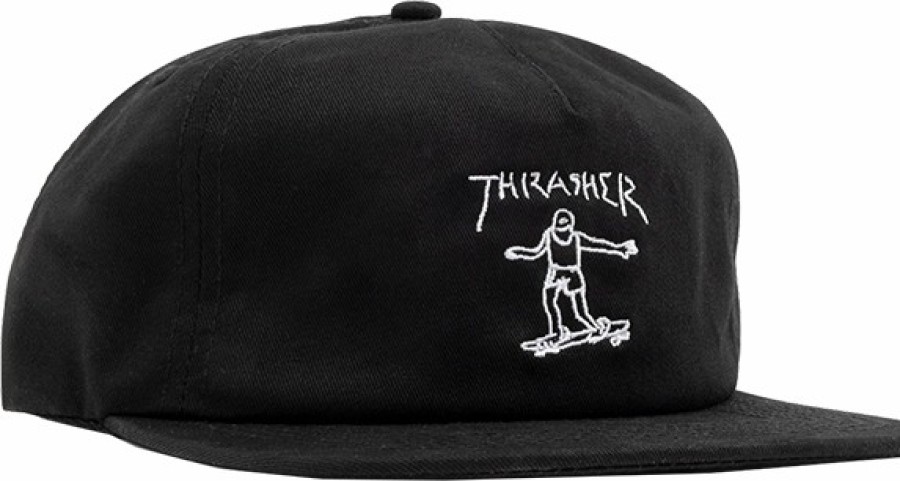 Clothing & Accessories Thrasher | Thrasher Gonz Logo Hat Adj-Black/Wht